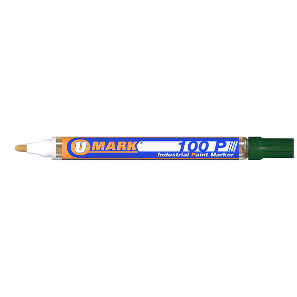 U-Mark 100P Ind. Paint Marker Green 12/bx 10203
